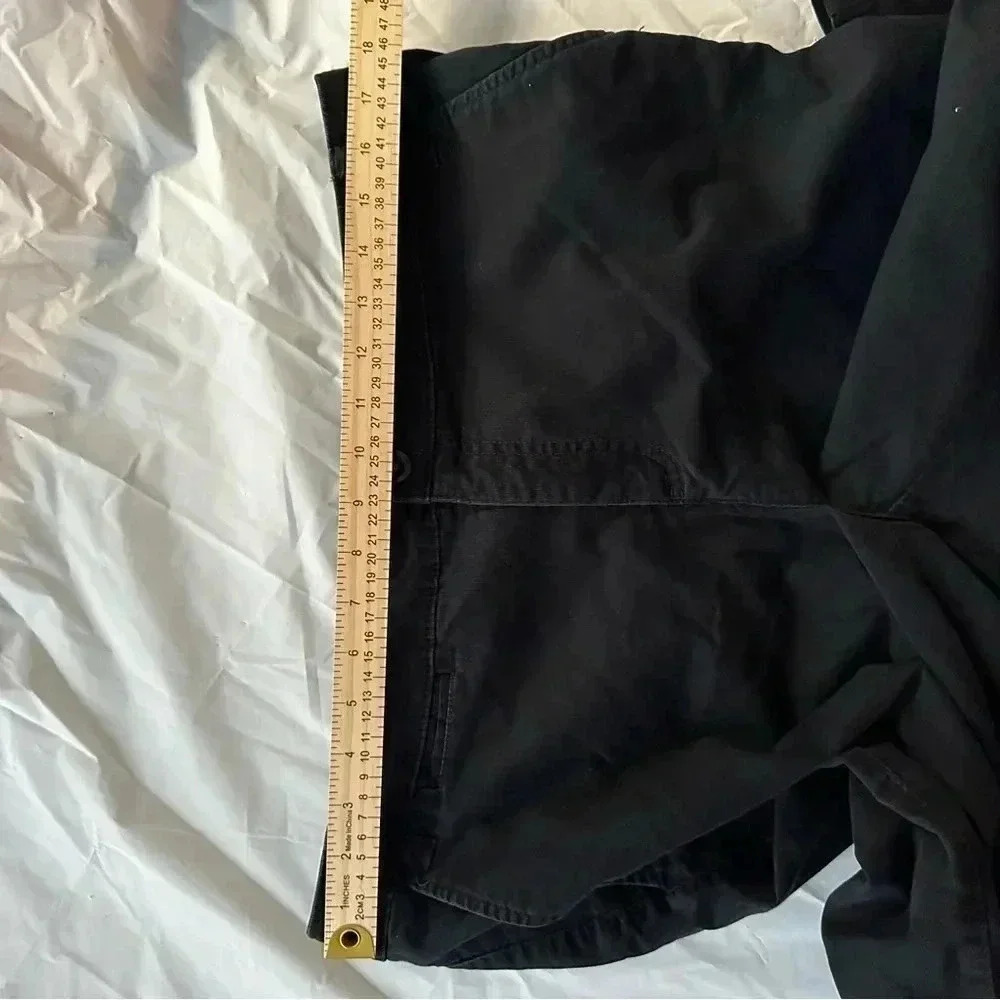 St. johns bay Women’s flat front black straight leg trousers plus size 16W - Picture 9 of 10
